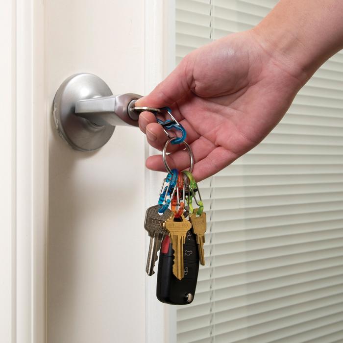 Key ring Locker with S-Biner KeyRacks  (SS).