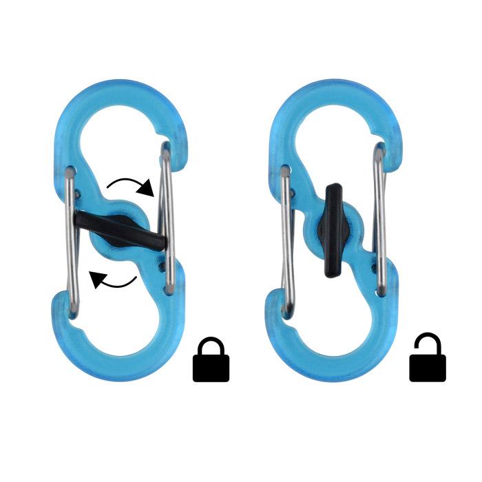 Key ring Locker with S-Biner KeyRacks  (SS).